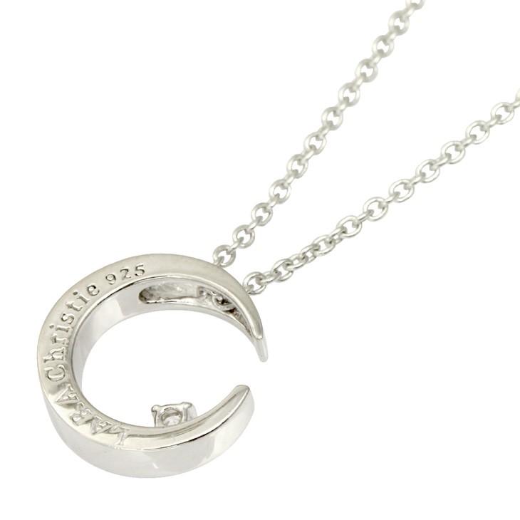 ララクリスティー ネックレス ペンダント シルバーアクセサリー シルバー レディース ルナ WHITE Label p5802-wの画像