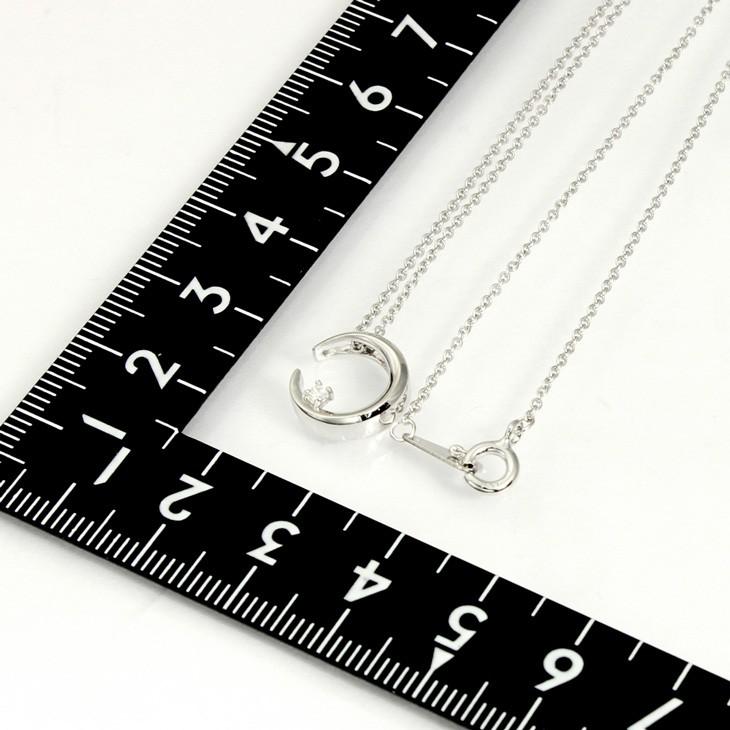 ララクリスティー ネックレス ペンダント シルバーアクセサリー シルバー レディース ルナ WHITE Label p5802-wの画像