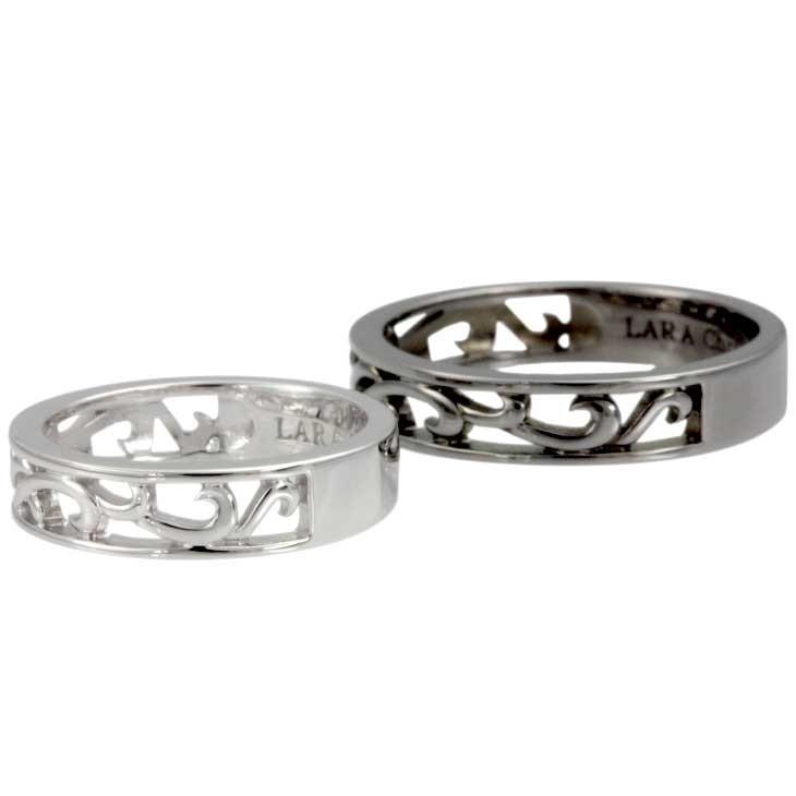 ララクリスティー ペア リング 指輪 シルバーアクセサリー メンズ レディース ランソー PAIR Label r6028-pの画像