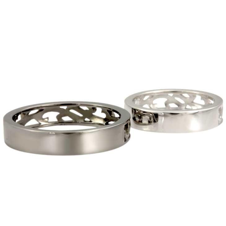 ララクリスティー ペア リング 指輪 シルバーアクセサリー メンズ レディース ランソー PAIR Label r6028-pの画像