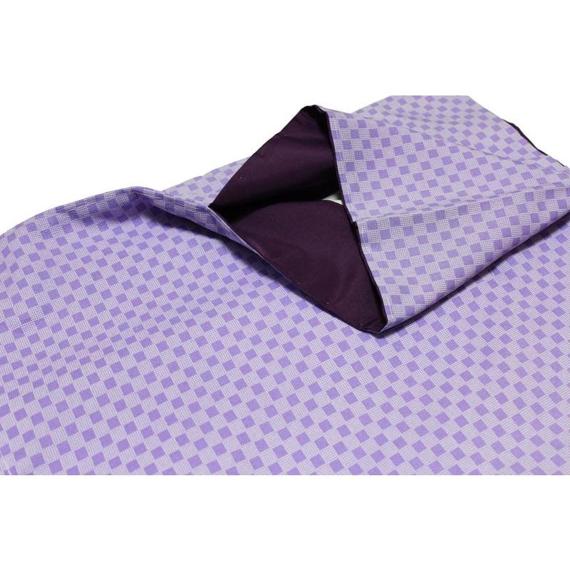 お仕立て上がり袷せキモノ-No.066【Mサイズ/良質江戸小紋柄/地色：藤色