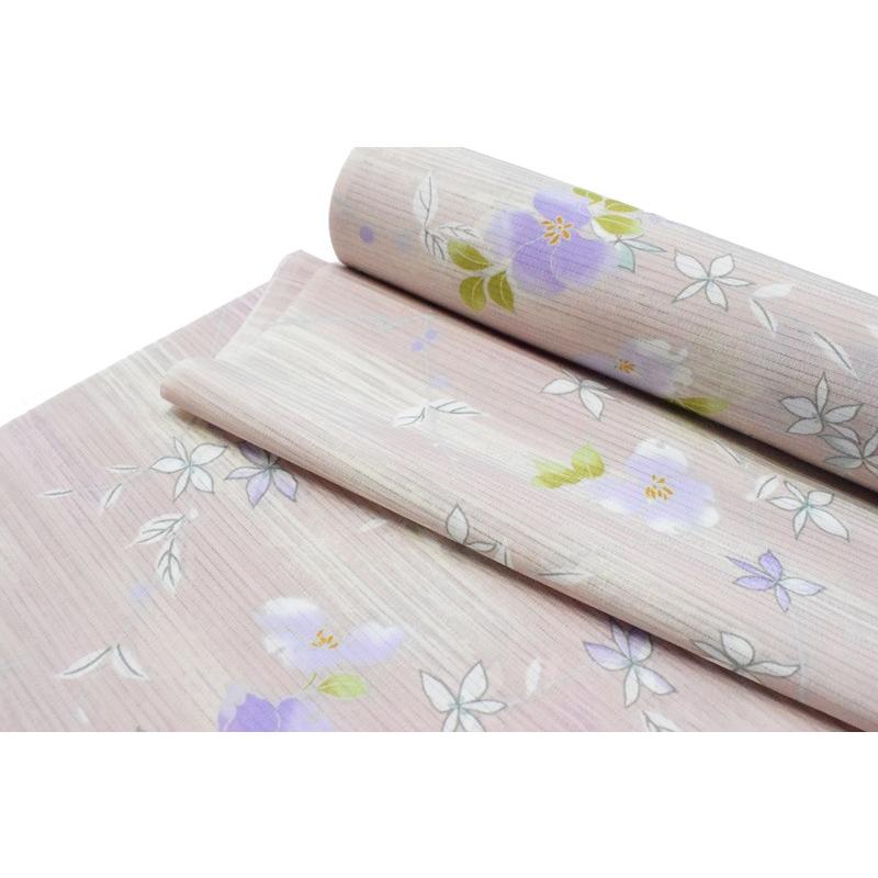 東レシルック 奏美 小紋柄反物-No.185【幸田美智子/地色：桜鼠色