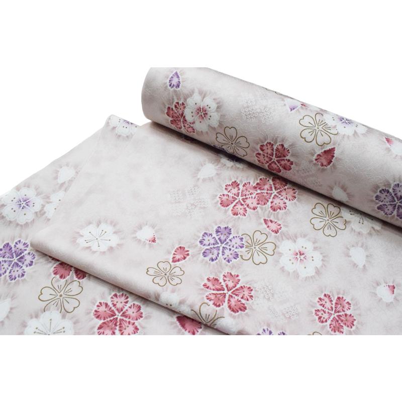 TORAY（東レ） 東レシルック 奏美 小紋柄反物-No.272【地色：灰梅色