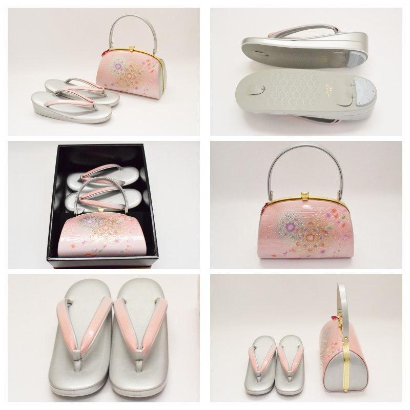 振袖 草履バッグ セット-No.32（Lサイズ）【シルバー台/合皮製品/正装