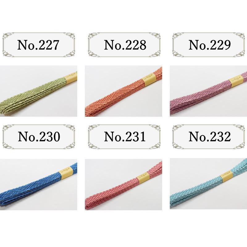 メール便送料無料 正絹夏用レース帯締め No.227-235（正絹素材/4月 