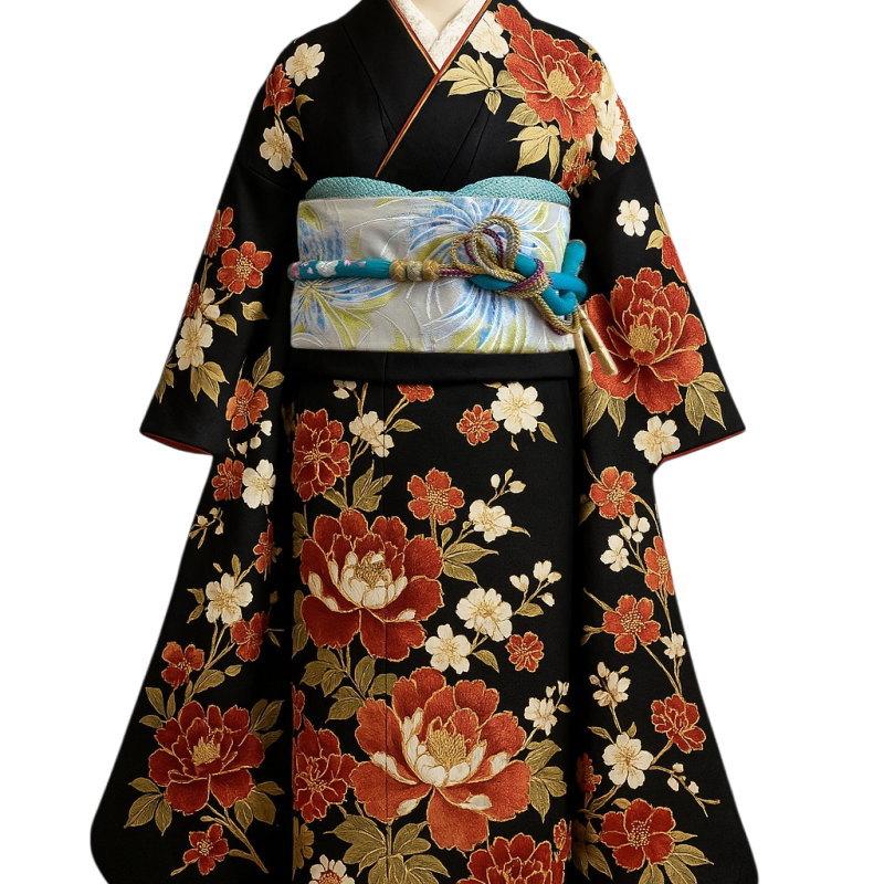 振袖フルセット　美品　未使用　正絹　逸品　丸ぐけ 在庫処分SALE】 メール便送料無料 振袖用 帯締め 丸ぐけ 小田巻付き 全