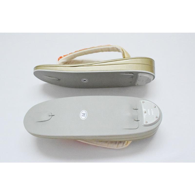 振袖 草履バッグ セット-No.56（Mサイズ）日本製品【ゴールド台/合皮