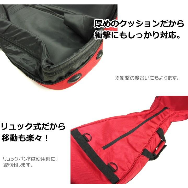 三味線　ケース　カバー　リュックケース　1680D　細棹・中棹　紺 三味線ケース ソフトケース カバー 新・1680D防水／三味線型ケース（細