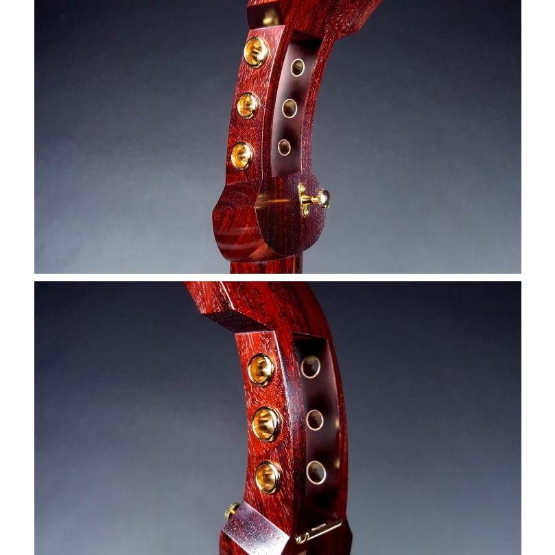 民謡三味線（紅木金細）本体のみ【中・上級モデル】短棹1.5寸詰（YSG-