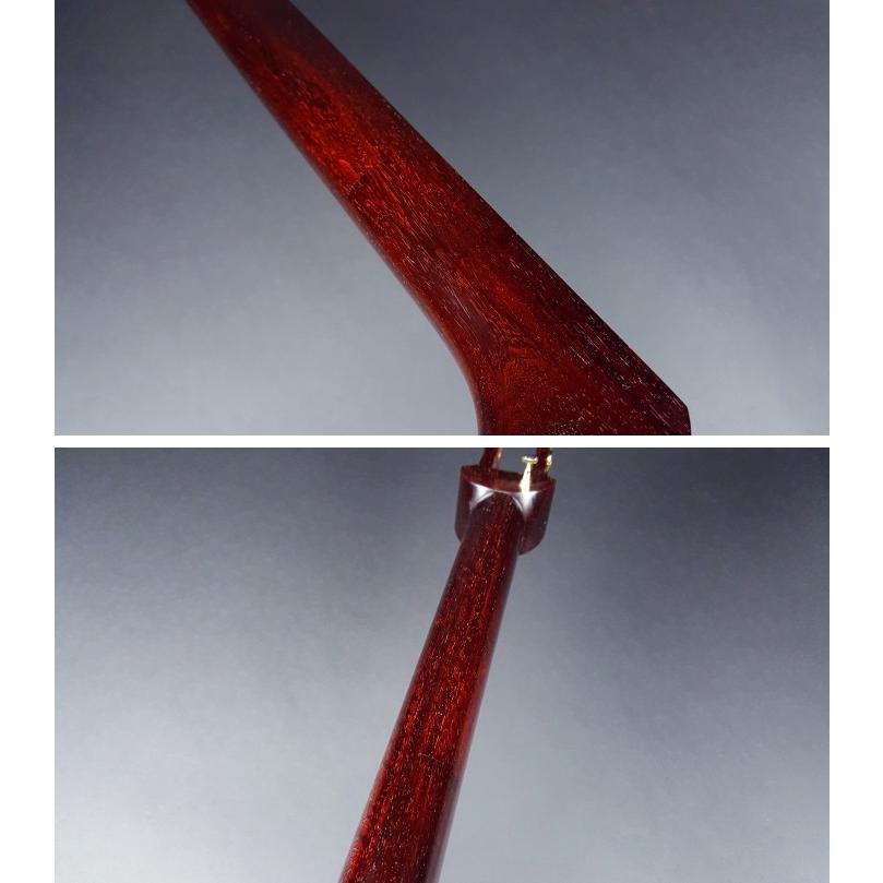 民謡三味線（紅木金細）本体のみ【極・プロモデル】短棹1.5寸詰（YSG