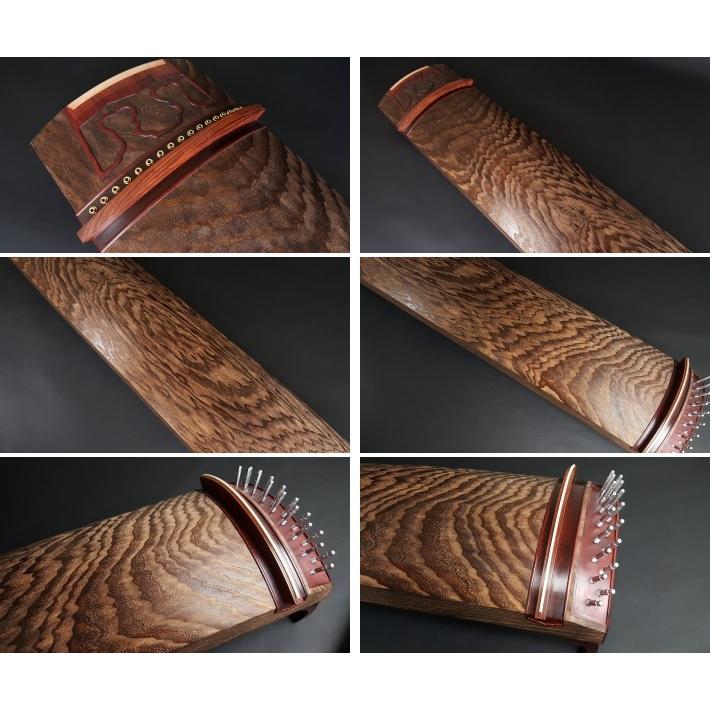 琴/箏【最高級品】十七絃琴【くり甲・玉縁紅木巻】(YSP-17006 琴/箏【最高級品】十七絃琴【くり甲・玉縁紅木巻】(YSP-17006