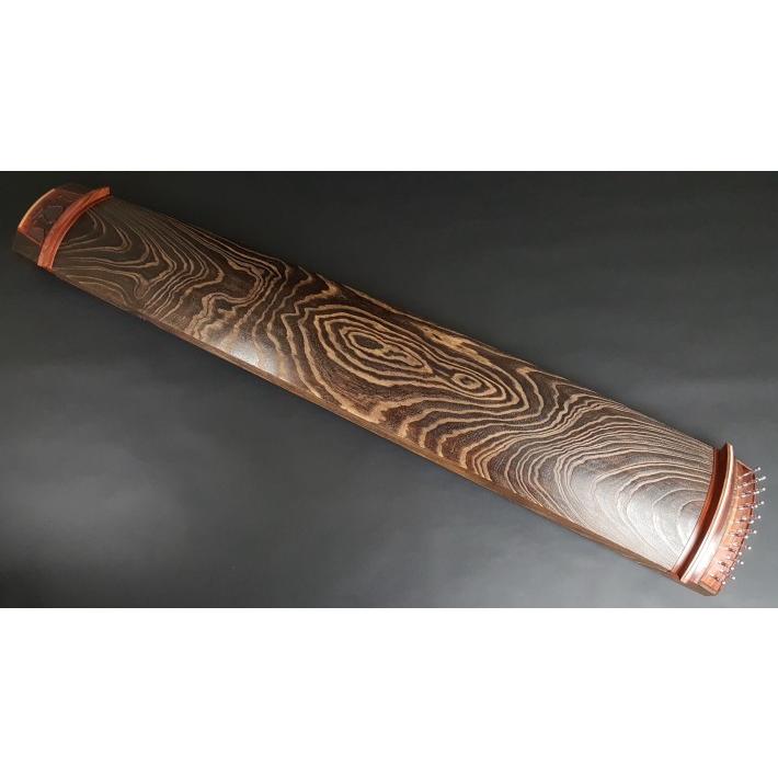 琴/箏【高級品】十七絃琴【くり甲・半玉縁紅木巻】（YSP-17008） : 和