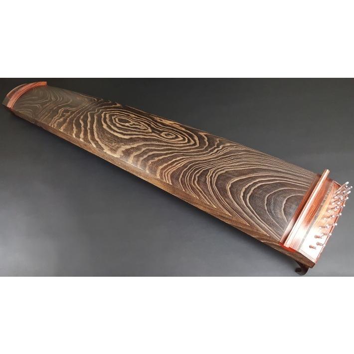 琴/箏【高級品】十七絃琴【くり甲・半玉縁紅木巻】（YSP-17008） : 和