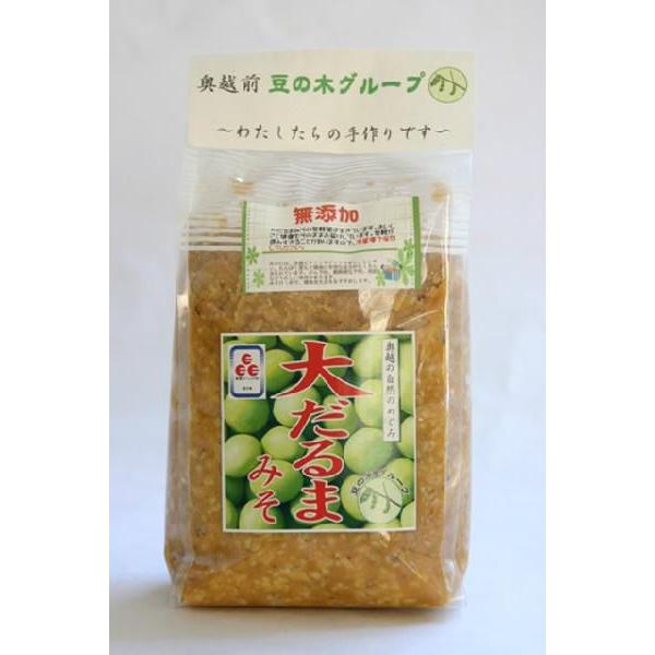 大だるま大豆 大だるまみそ つぶみそ 800g×3袋セット 福井県ふるさとの