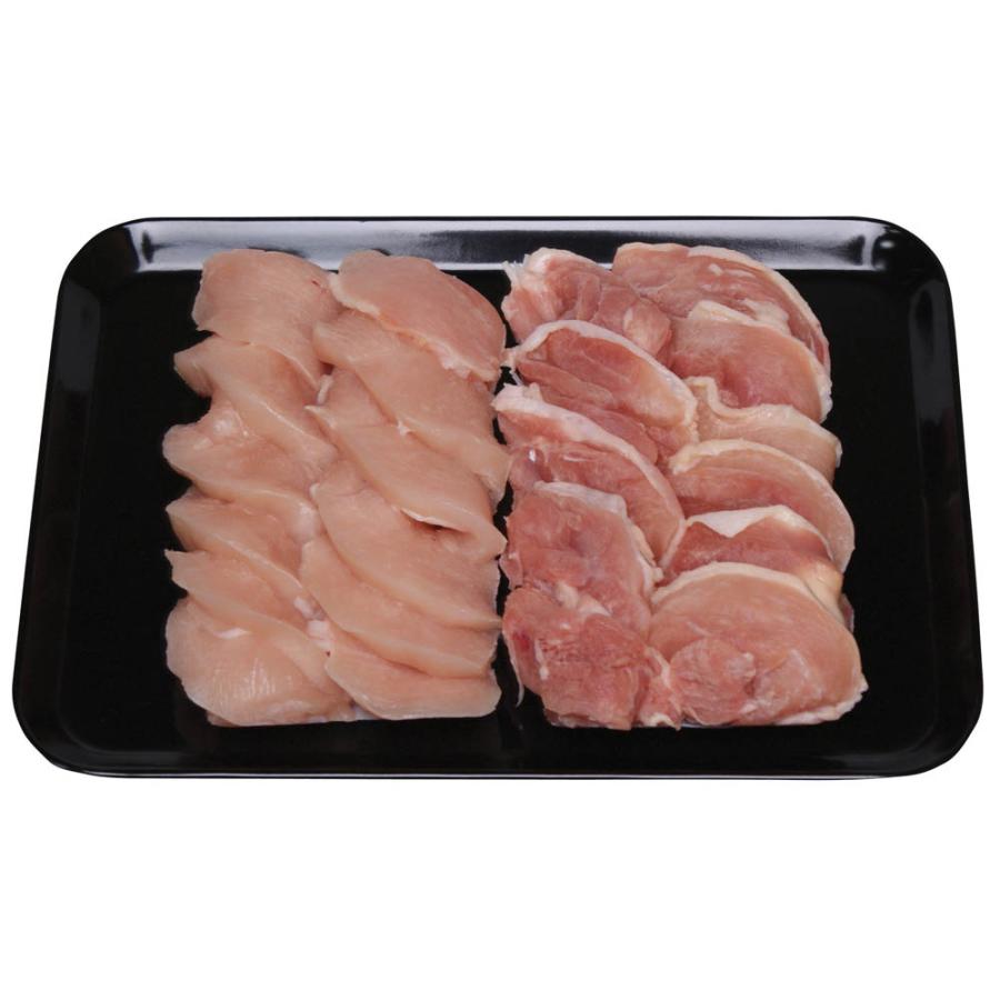 お中元 2023 ギフト 高知 四万十鶏 焼肉 1kg（モモ500g ムネ500g） 鶏肉