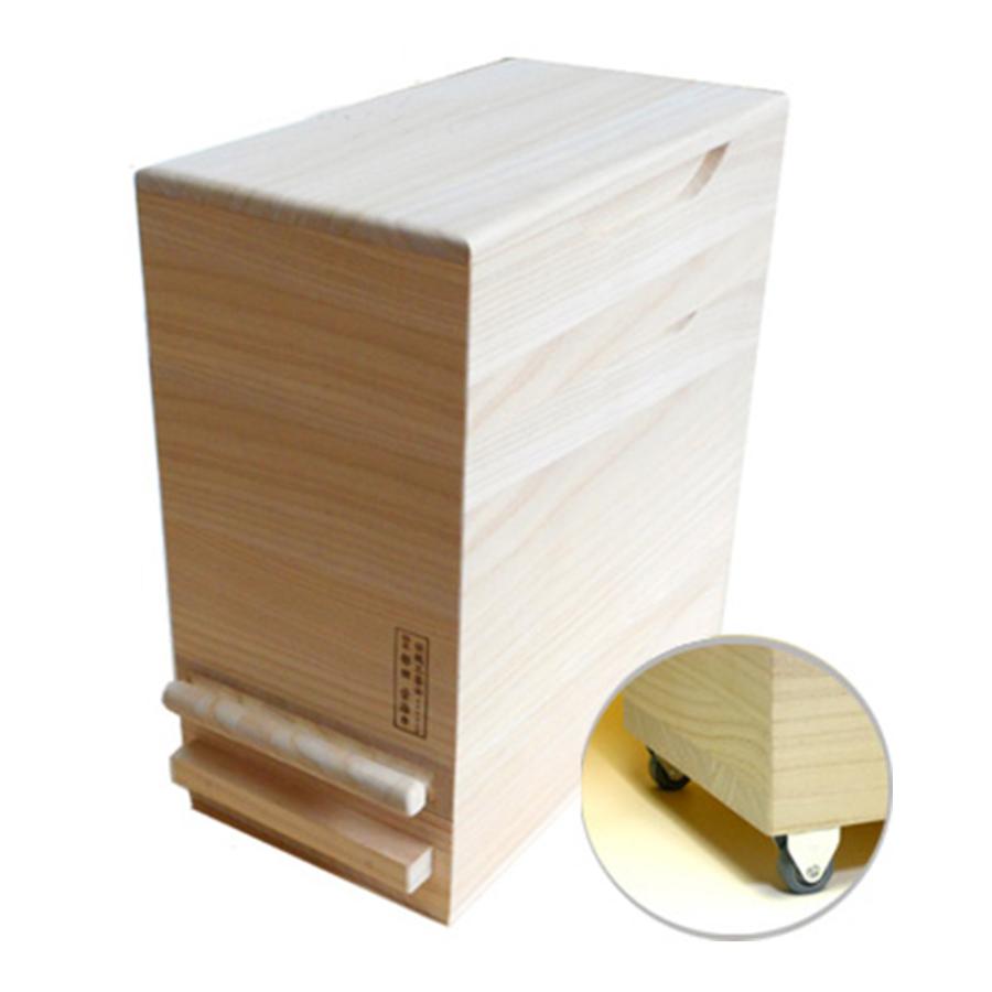 総桐【泉州留河】米びつ 1合計量タイプ 10kg用 無地 日本製 伝統工芸士 総桐【泉州留河】米びつ 1合計量タイプ 10kg用 無地 日本製 伝統工芸士