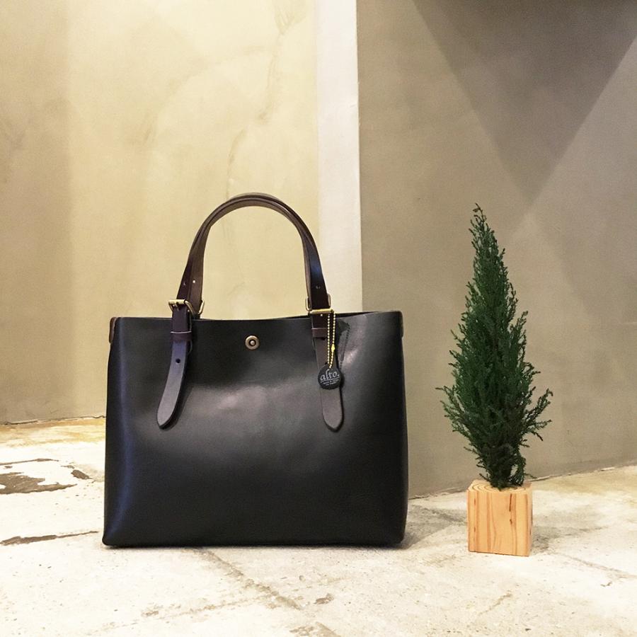 alto.】一枚革トートバッグ（S）AMSB-1002（ブラック） レザー 本革