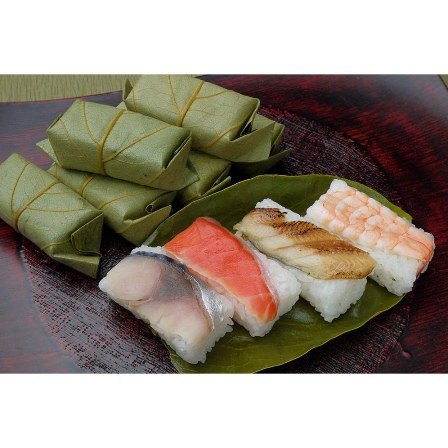 冷凍 柿の葉ずし4種10個入（鯖・鮭・穴子・海老）390g【お届け不可地域