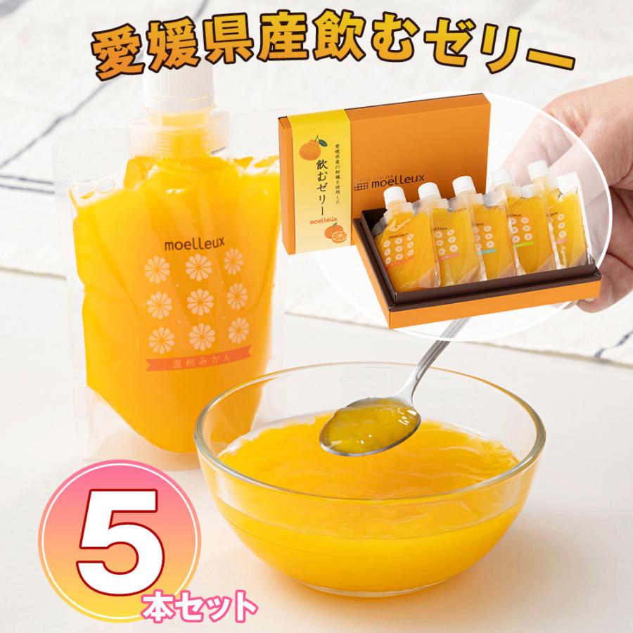 ワッフルアトリエ ムエル 愛媛県産飲むゼリー5本セット スイーツ