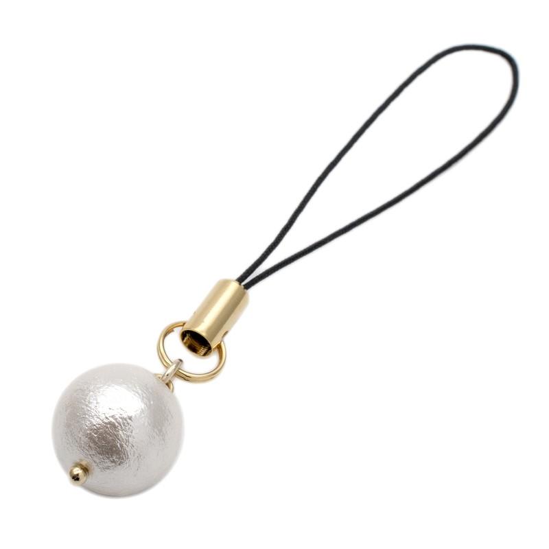 携帯ストラップ Iphone スマホ イヤホンジャック ストラップ スマホピアス キャップ コットンパール パール スマホアクセサリー Keyholder14 オリジナルアクセサリーamanogawa 通販 Yahoo ショッピング