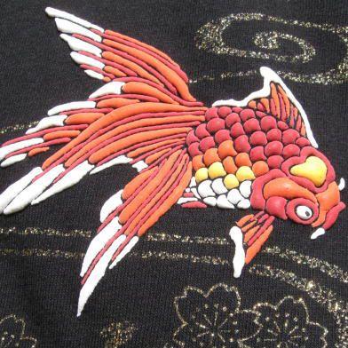 紅金魚 半袖 長袖 五分丈 七分丈 大きいサイズ メンズ 和柄 Tシャツ 金粉入り 友禅手描き 魚 夏祭り 母の日 Ll 3l 4l 5l 6l 7l Ts 94 和柄 作務衣 大きいサイズらさら 通販 Yahoo ショッピング