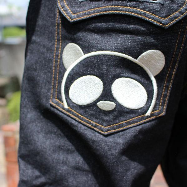 和柄 ジーンズ 和柄デニム 和柄刺繍ジーンズ パンダ柄【D2101