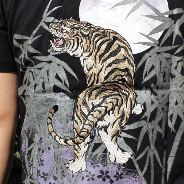 Sale 和柄tシャツ 和柄メンズ T191 11 和柄刺繍半袖tシャツ虎笹柄 ネコポス 和柄半袖tシャツ絡繰魂 和柄刺繍tシャツ Ik8tb32 和柄神 通販 Yahoo ショッピング