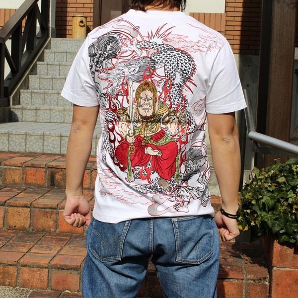 和柄tシャツ 和柄メンズ 和柄刺繍半袖tシャツ B 不動明王柄 ネコポス送料無料注意事項あり 和柄半袖tシャツ絡繰魂特攻服 T131 2 和柄神 通販 Yahoo ショッピング