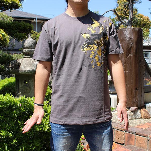和柄tシャツ 和柄半袖tシャツ Sale ネコポス全国離島も290円 鯉 Yh 和柄 Tシャツ絡繰魂特攻服和柄メンズ Yh 和柄神 通販 Yahoo ショッピング