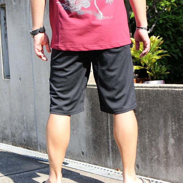 和柄 半ズボン 和柄ハーフパンツ ダブルフェイスメッシュ【軽量超涼