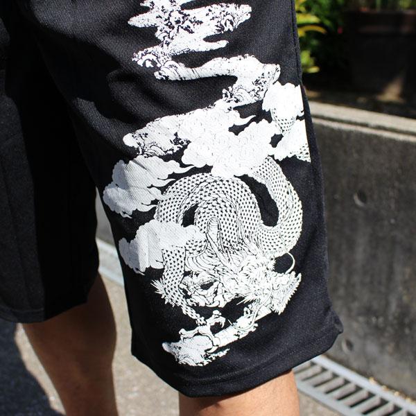 大寸3L-5L】和柄 半ズボン 和柄ハーフパンツ ダブルフェイスメッシュ