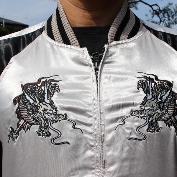 スカジャン【YHSKJ23301-2】スカジャン メンズ 和柄刺繍