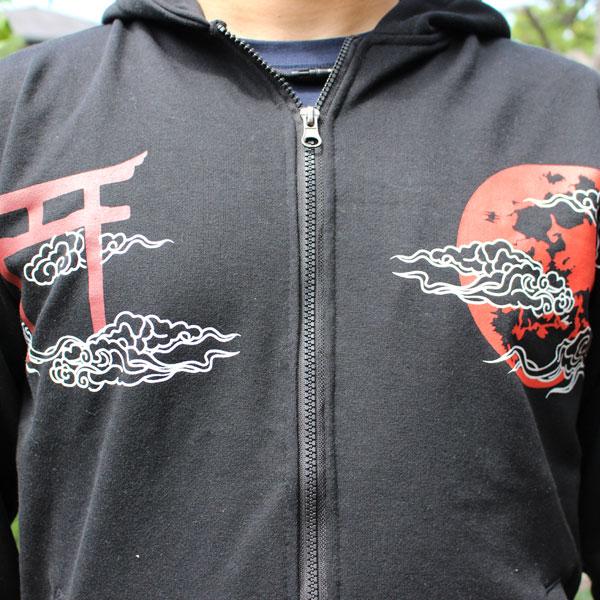 和柄 パーカー 和柄刺繍パーカー【ZP211-2】スカジャン 九尾の狐 和柄 パーカー 和柄刺繍パーカー【ZP211-2】スカジャン 九尾の狐