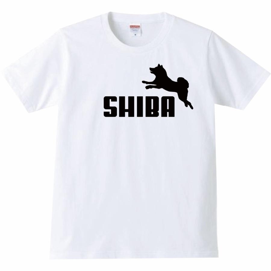 おもしろtシャツ メンズ 半袖  SHIBA 柴犬  パロディtシャツ ギフト プレゼント の商品画像