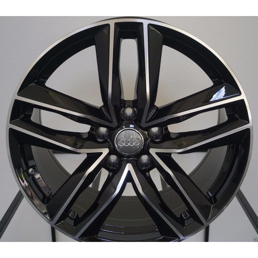 Audi 18"アルミホイール４本 センターキャップ付 RSスタイル A3 A4 A6 A8 211の画像