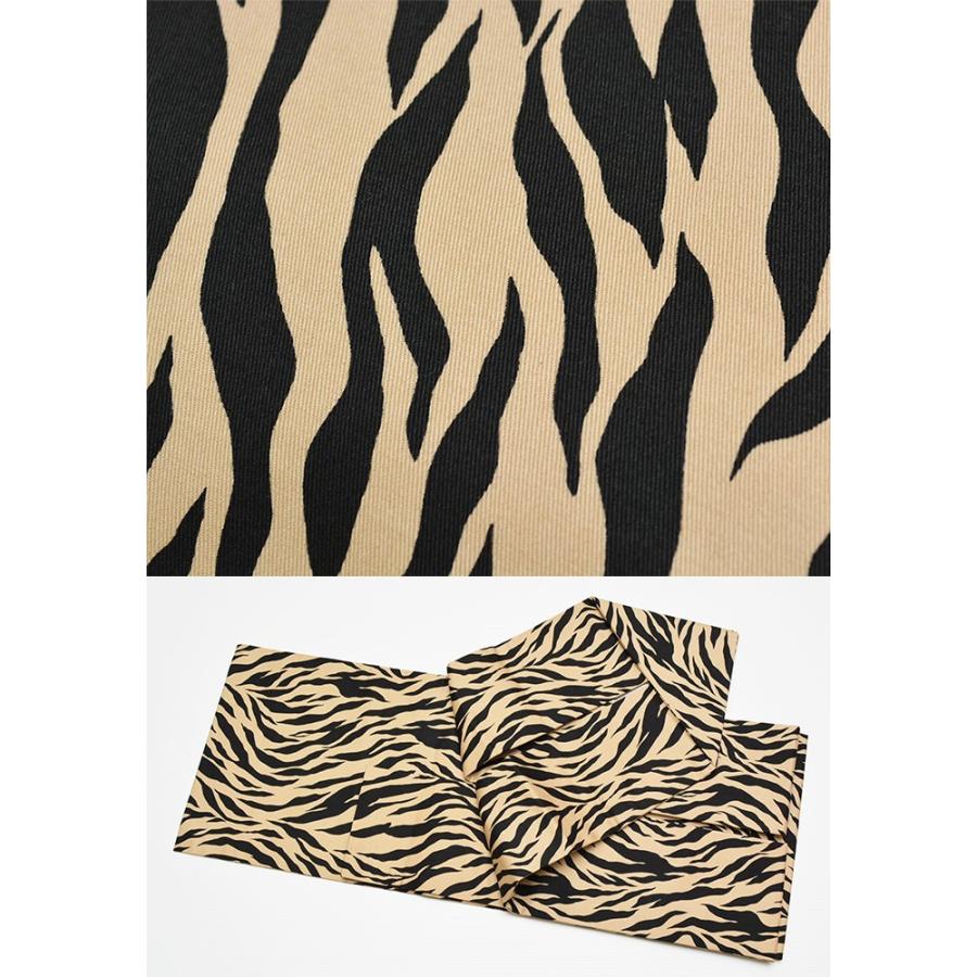 日本製 ゼブラ 総柄 仕立上り 洗える 九寸名古屋帯 名古屋帯 仕立上り