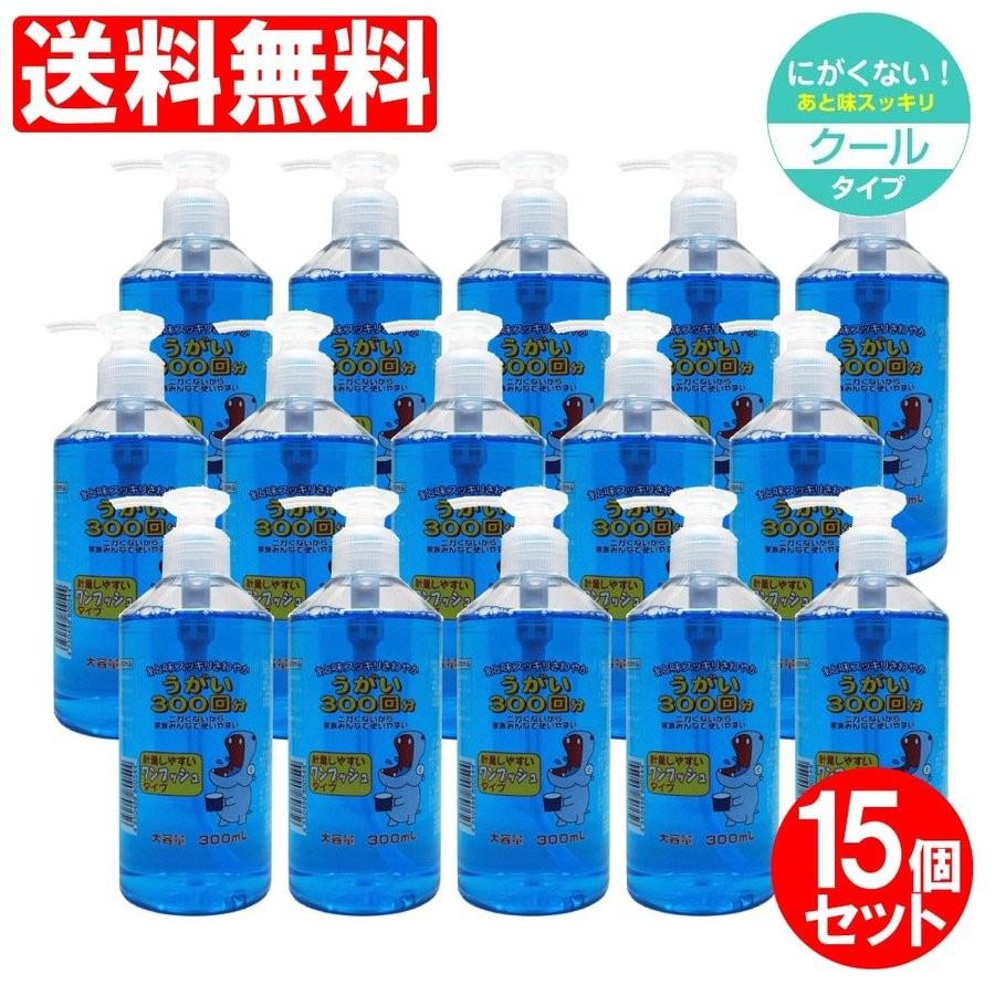 うがい薬 イーレス ミント味 爽やか 日本製 のど 殺菌 消毒 洗浄 口臭 300mL 15個セット 指定医薬部外品 爆買