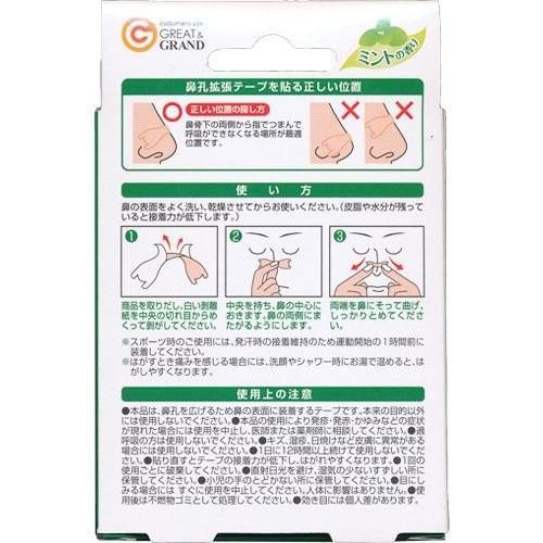 鼻孔拡張テープ レギュラーサイズ 10枚入 ミントの香り いびき 対策