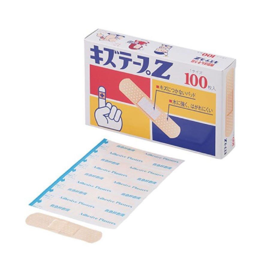絆創膏 キズテープZ Mサイズ 1,000枚セット 100枚入り×10箱 救急絆創膏