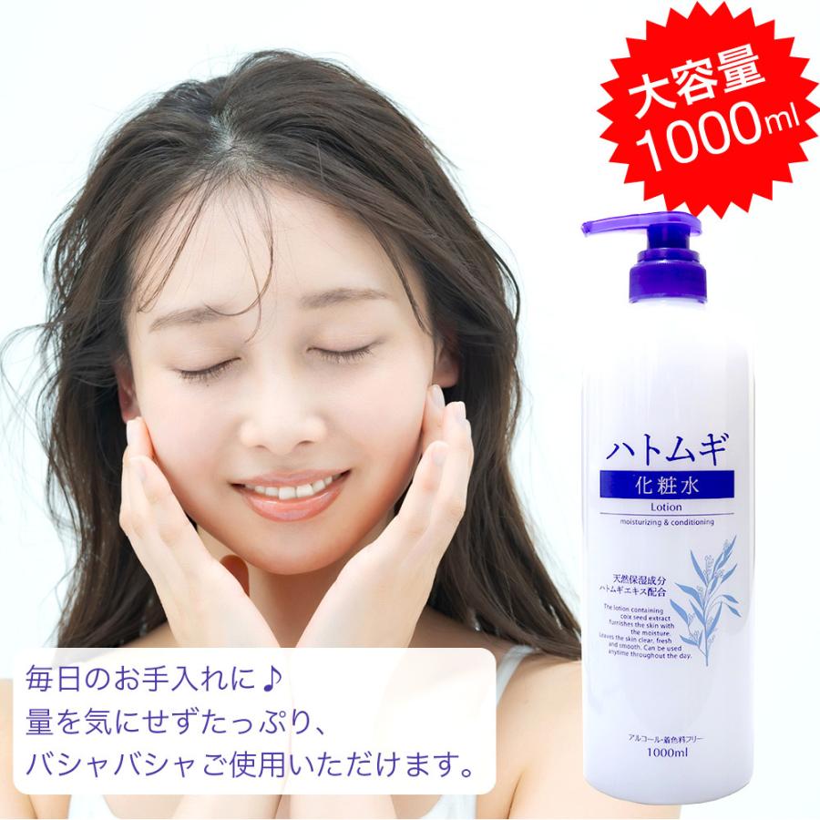 ハトムギ化粧水 大容量サイズ 1000ml 1l 10本セット たっぷり大容量 はとむぎ化粧水 送料無料 わごんせる 通販 Paypayモール