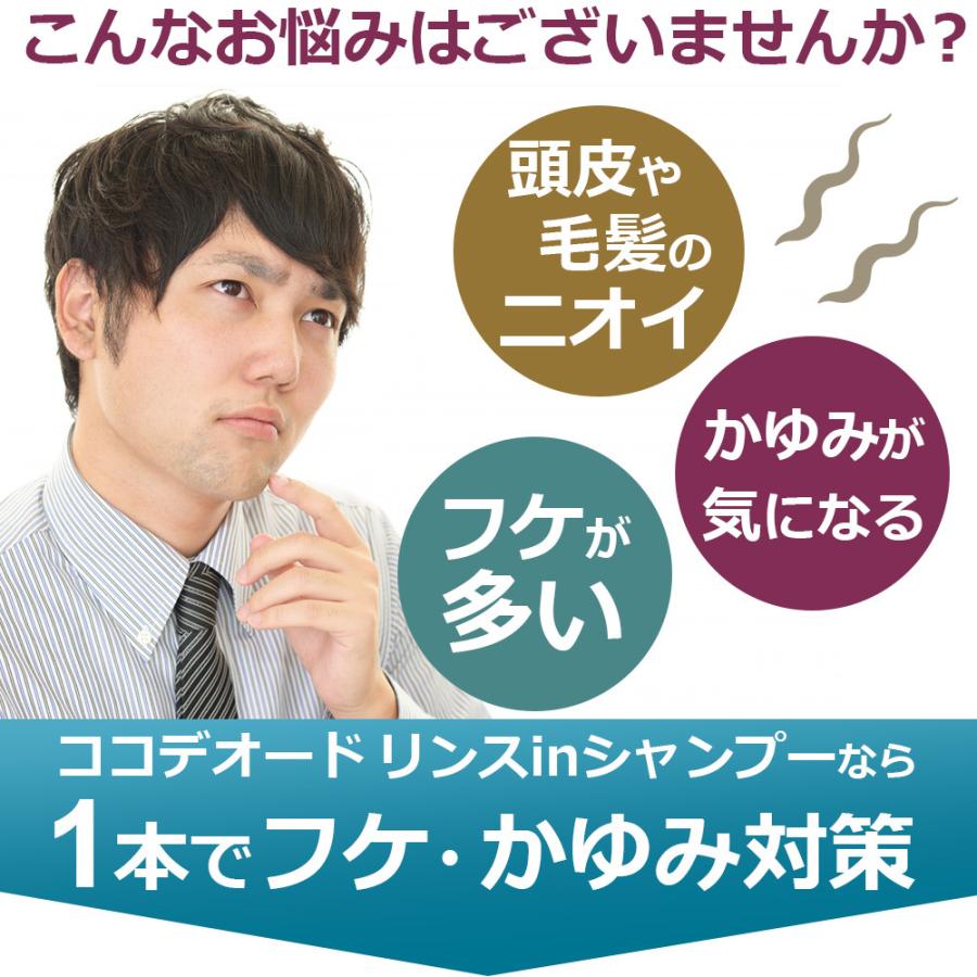 フケ シャンプー ココデオード リンスinシャンプー 詰替え 1000ｍL×2個 フケ 防ぐシャンプー 薬用 かゆみ 医薬部外品 ミコナゾールシャンプー｜wagonsale｜04