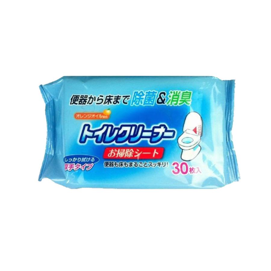 トイレクリーナー30枚入 30個セット 合計900枚 お掃除シート オレンジオイル配合 トイレクリーナー シート 替 送料無料|わごんせる|01
