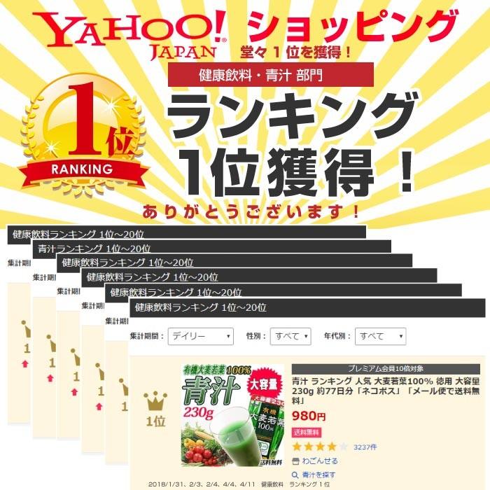 青汁 ランキング 人気 大麦若葉100% 徳用 大容量 230g｜wagonsale｜04