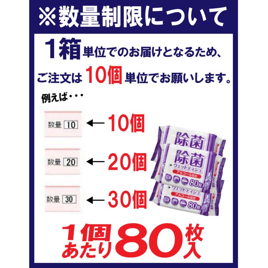 除菌シート アルコール 除菌 ウェットティッシュ 80枚入 業務用にも ご注文は10個単位 ご注文ください｜wagonsale｜05