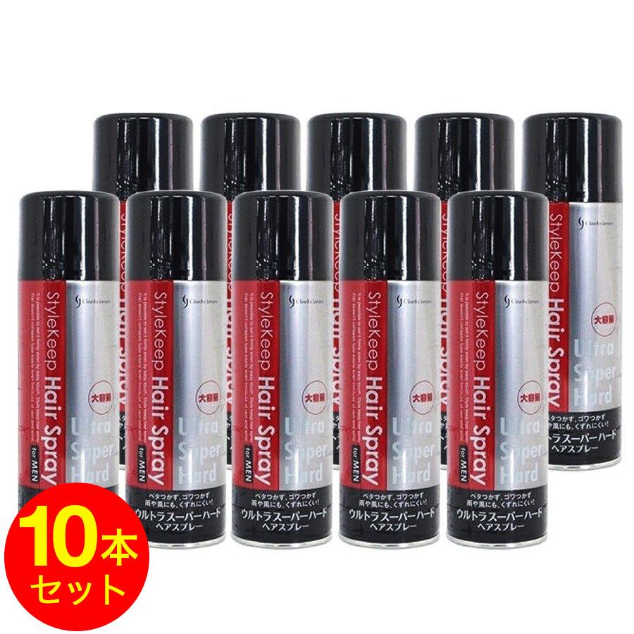 ヘアスプレー ウルトラスーパーハード 大容量 215g×10個セット ヘアスプレー ウルトラスーパーハード 大容量 215g×10個セット