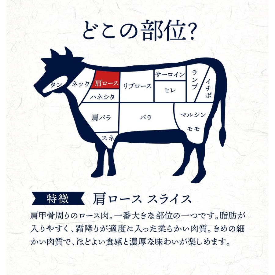 父の日 牛肉 肉 黒毛和牛 霜降り 切り落とし スライス バラ ロース セット食べ比べ 600g （各300ｇ） すき焼き しゃぶしゃぶ 肉ギフト｜wagyu-hiiragi｜05