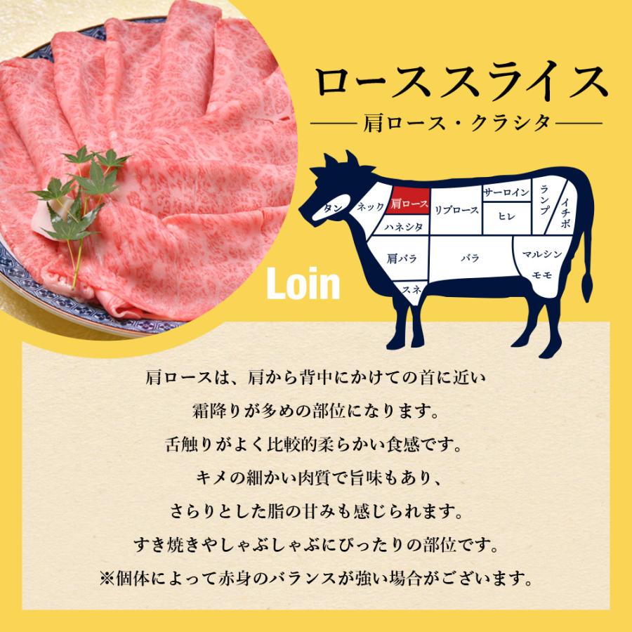 父の日 牛肉 A5等級黒毛和牛 クラシタ 肩ロース 切り落とし スライス 400g  すき焼き しゃぶしゃぶ 肉ギフト｜wagyu-hiiragi｜11