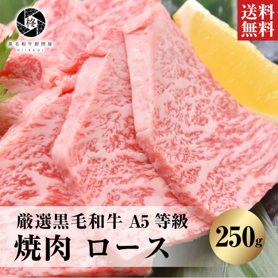 母の日 牛肉 肉 焼肉 A5等級黒毛和牛 ロース 250g (250g×1) 焼き肉 BBQ バーベキュー 贅沢｜wagyu-hiiragi