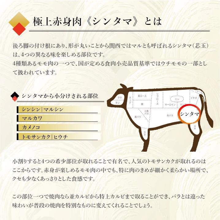 仙台牛 モモ肉希少部位 シンシン 0g 焼肉用 A5等級黒毛和牛 シンタマの中心 ヒレのように柔らかい赤身肉 S040 和桜通商 通販 Yahoo ショッピング