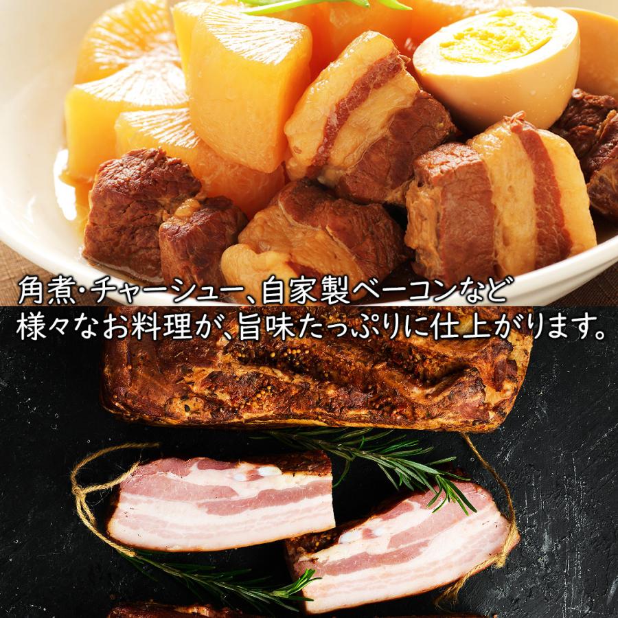 豚バラ ブロック 鹿児島県産 かたまり 薩摩茶美豚 / ギフト 塊 角煮用